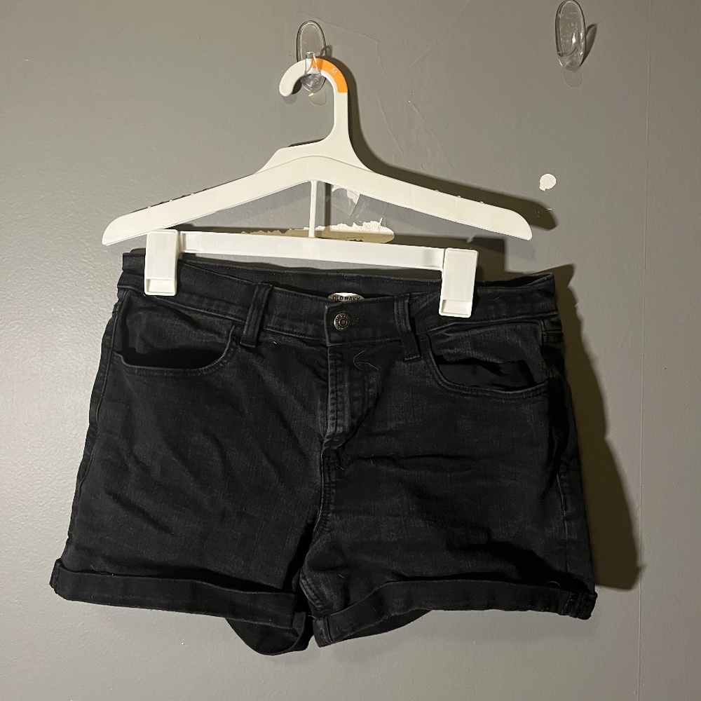 Old Navy Women's High-Waisted Black Jean Shorts